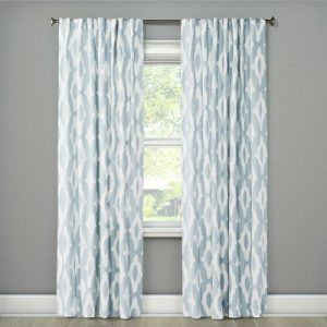 Light Filtering Curtain Panel Summer Blue 108" -  (1 Single Panel Only)