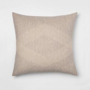 Standard Stripe Matelasse Sham Gray