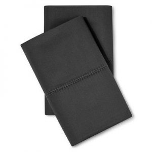 Supima Classic Hemstitch Pillowcase Set (Standard) Essential Gray 700 Thread Count