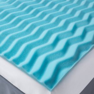 Twin 1.5" Reversible Wave Memory Foam Mattress Topper