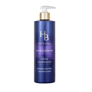 Hair Biology Silver Conditioner with Biotin Silver & Glowing for Gray or Color Treated Hair
