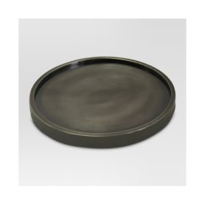 Candle Holder Metal Gray