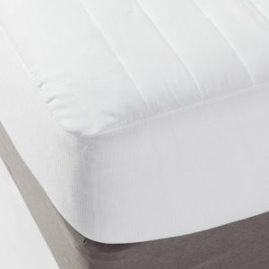 Full Machine Washable Comfort Mattress Pad White