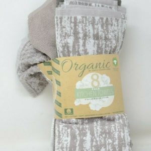 Organic by Town & Country Living 8 Pack Kitchen Towels 17" x 28"