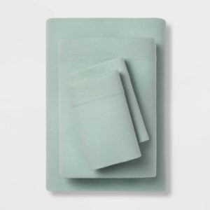 King Easy Care Solid Sheet Set Mint
