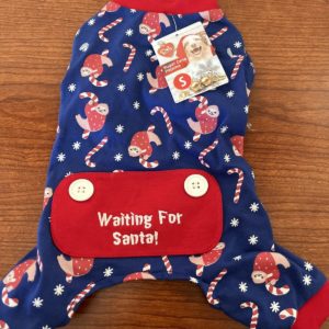 Pet Central Dog Christmas Pajamas With Candy Canes & Reindeer Size XS