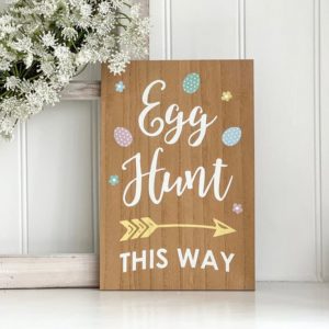 Egg Hunt Hanging Sign