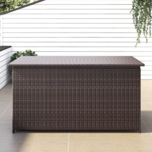 Gold Flamingo Vesperina 202 Gallon Water Resistant Wicker Deck Box