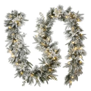 Colonial 9' Pre-Lit Garland with 100 Clear Lights