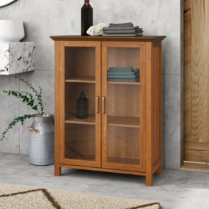 Bayard 26" W x 34" H x 12.5' D Free-Standing Bathroom Cabinet