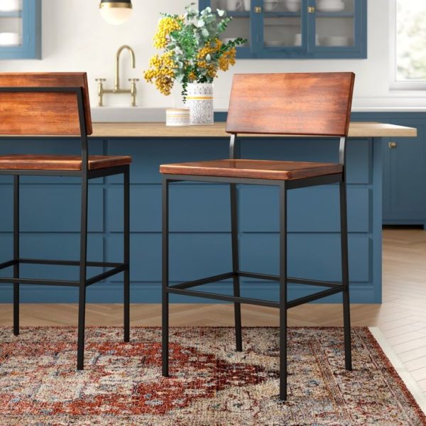 Clea Solid Wood Bar And Counter Stool Alahagh