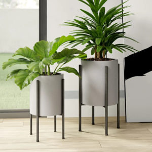 Stacia 2-Piece Metal Pot Planter