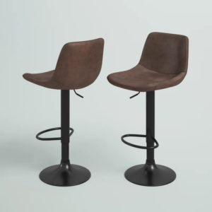 Waterville Swivel Adjustable Height Bar Stool