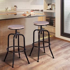 Grundy Swivel Adjustable Height Bar Stools