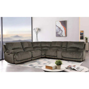 Redding 6-piece Fabric Power Reclining Sectional with Power Headrest