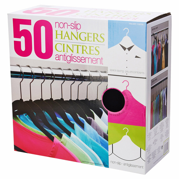 Flocked Hangers (50-Pack)