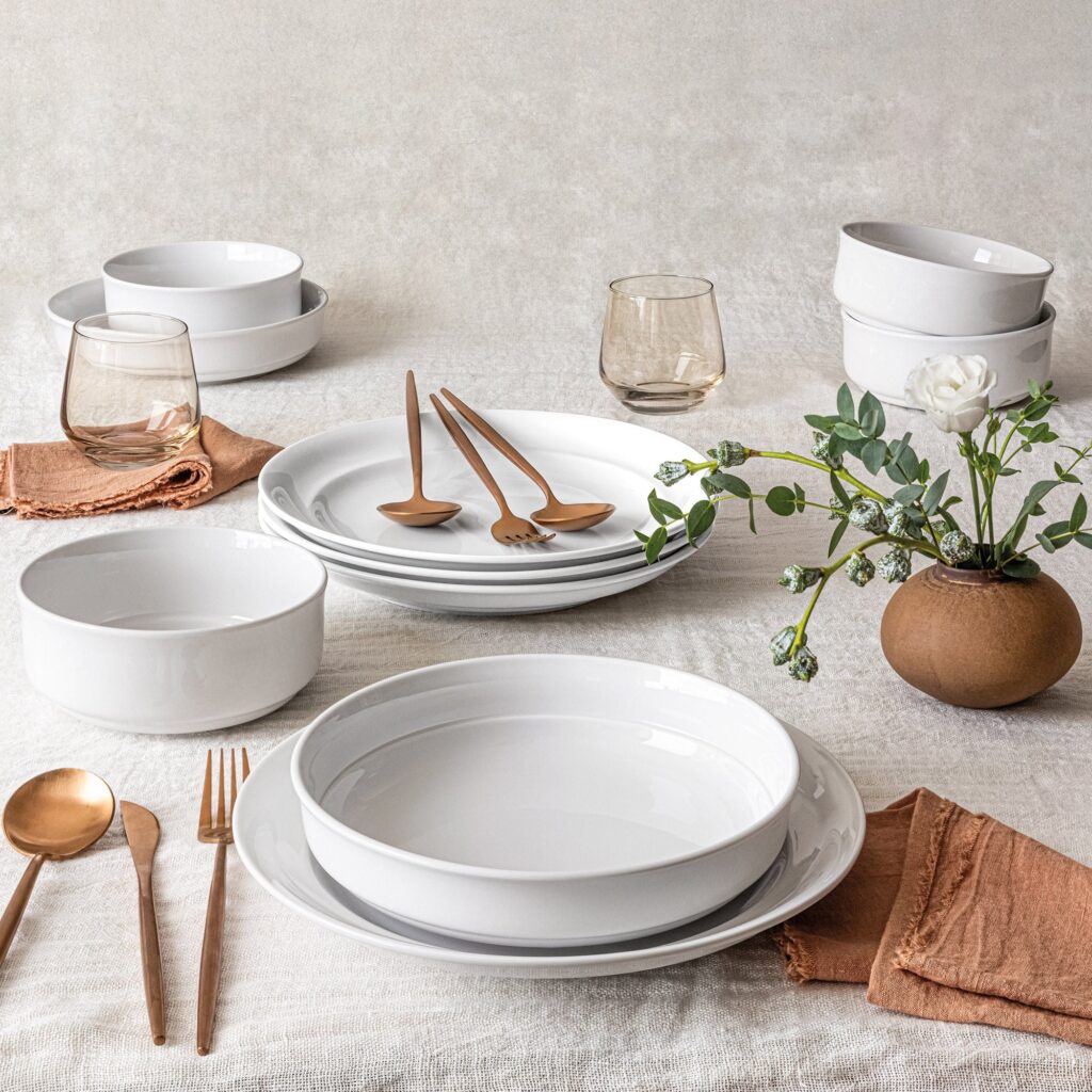 12 Piece Melamine Dinnerware Set