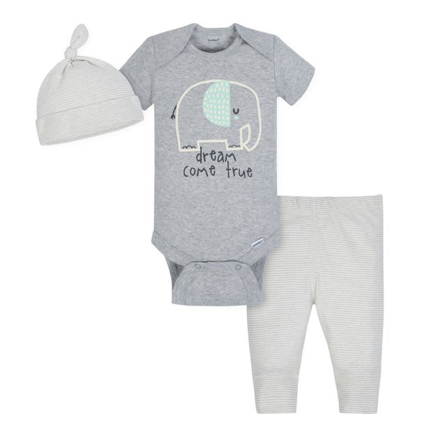 Gerber Baby Neutral Robe, Grey Zebra