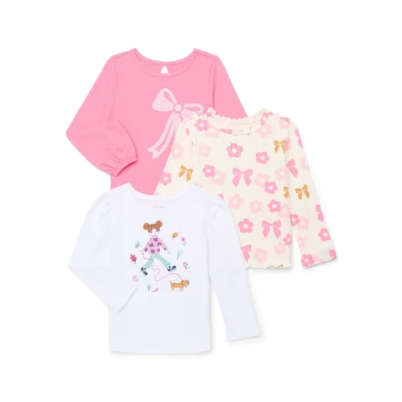 Garanimals Toddler Girl 3-Pack Assorted Fashion Shorts and Skirts, Sizes 12M-5T