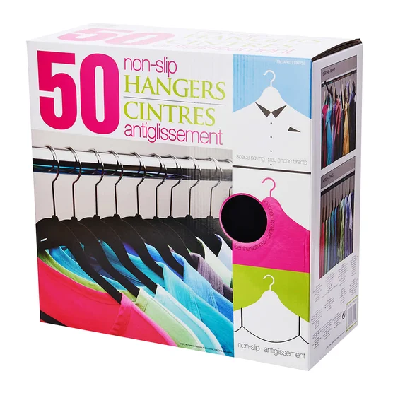 Rubberized Hangers (50-Pack)