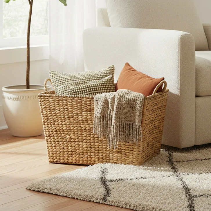 Mesa XXL Rectangle Wicker Basket