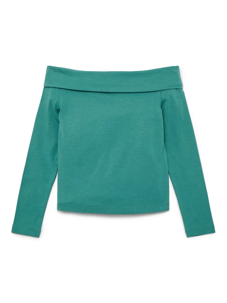 Weekend Academy Girls Off The Shoulder Top with Long Sleeves, Sizes 4-18