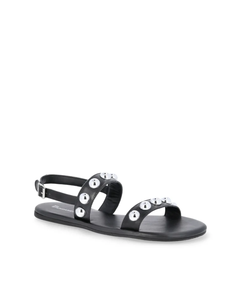 No Boundaries Women's Studded Flat Sandals