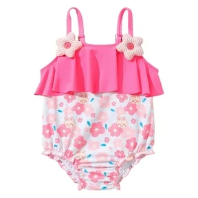 Strawberry Shortcake Toddler Girls One-Piece Swimsuit with UPF 50+, Sizes 2T-4T