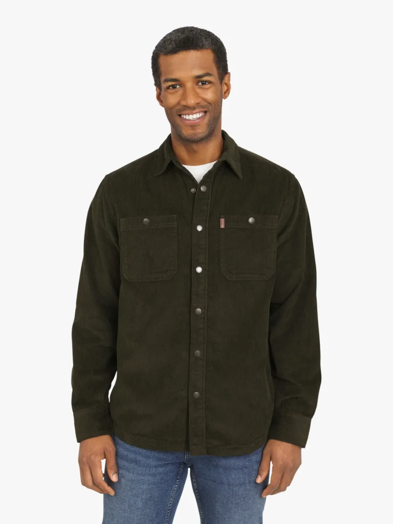 Chaps Men's & Big Men's Corduroy Flannel Lined Shirt, Sizes S-3XL