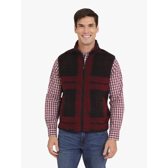 Chaps Men's & Big Men's High Pile Fleece Sherpa Vest, Sizes S-3XL