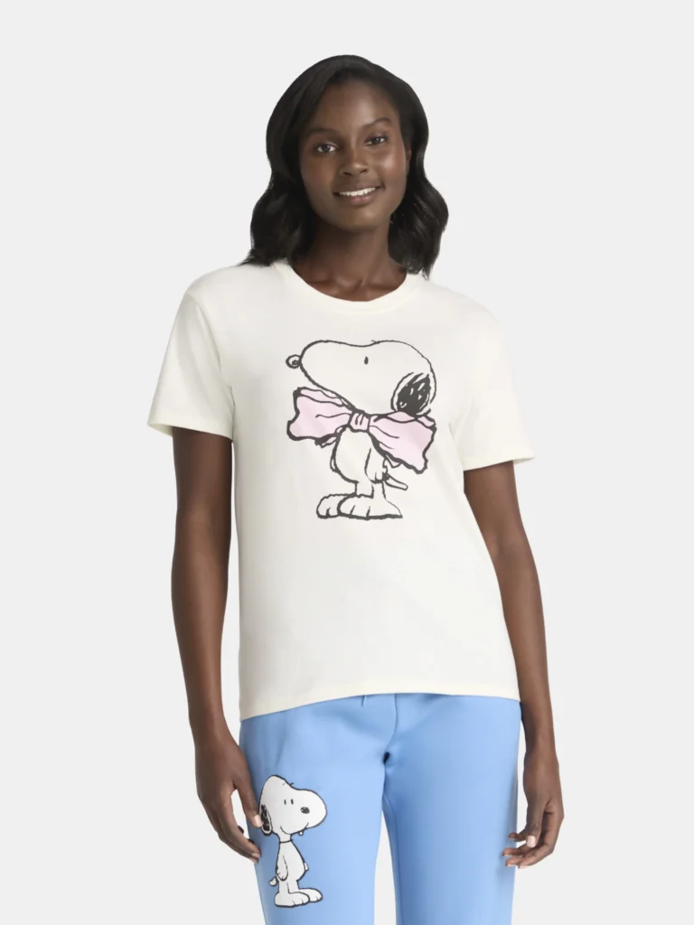Peanuts Womens Snoopy Graphic Tee, Sizes XXS-XXL