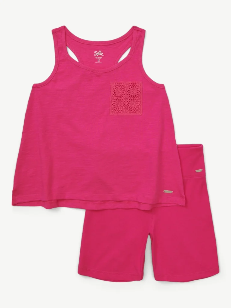 Justice Girls Jersey Tank & Short Set, Sizes XS - XLP