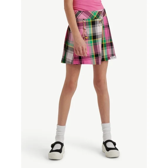 Justice Girls Asymmetrical Pleated Skirt, Sizes XS - XLP
