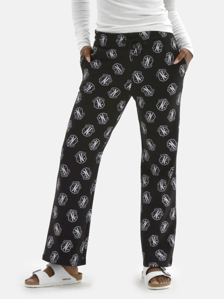 Wednesday Addams Women's Graphic Pants, Sizes XXS-2XL