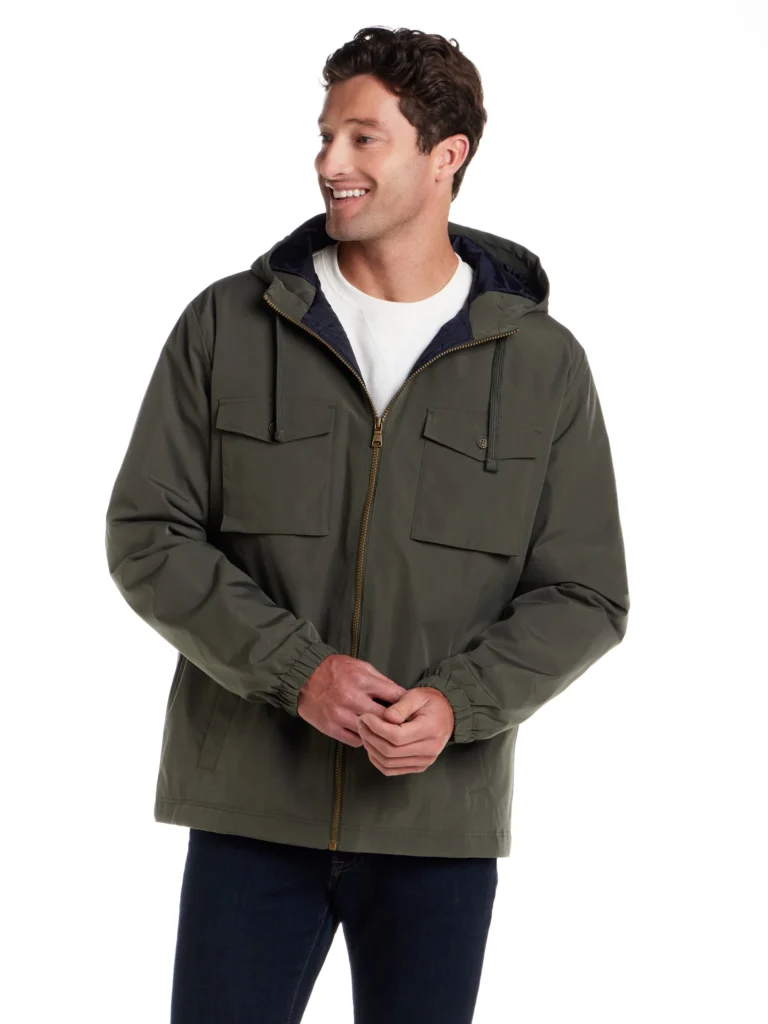 Frontier Threads Men's Lined Poly Memory Hooded Safari Jacket