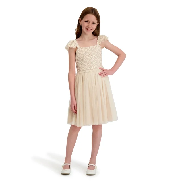 Kensie Girl Lace Bodice Dress, Sizes 4-16