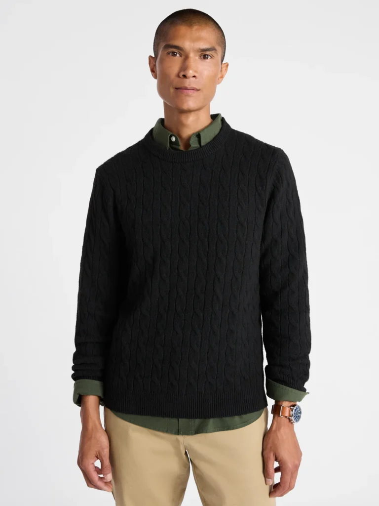 Free Assembly Mixed Cable Knit Pullover Sweater, Sizes XS-3XL