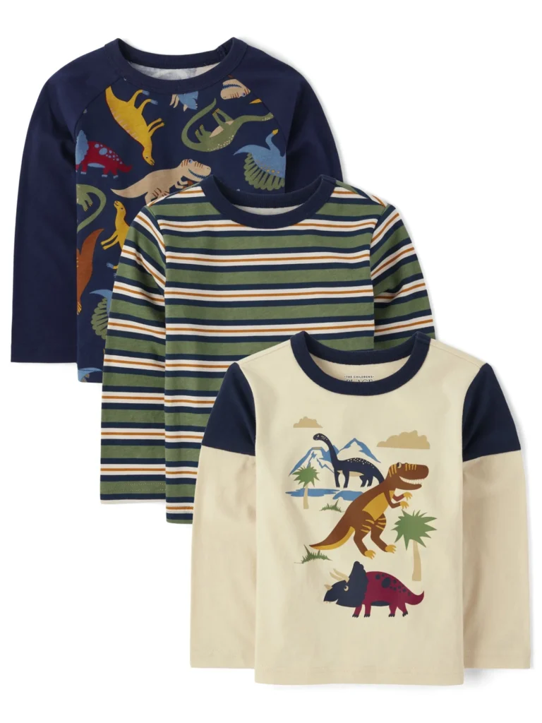 The Children's Place Toddler Boys Long Sleeve 2-in-1 Graphic Top, Sizes 6M-5T