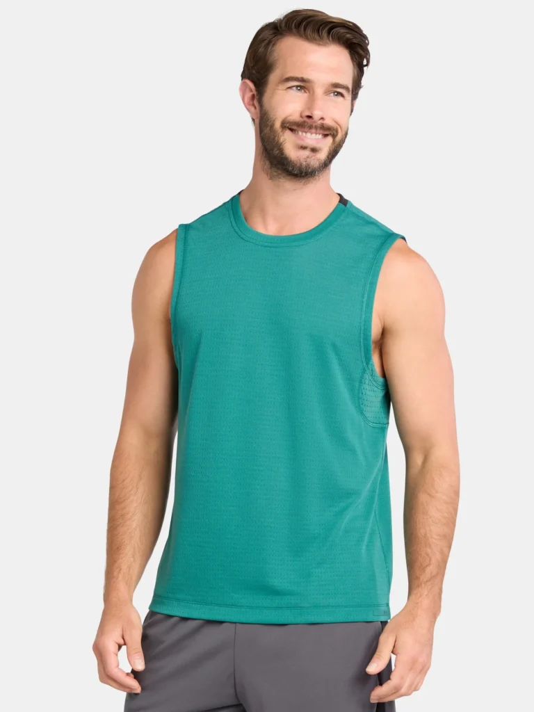 Athletic Works Men's and Big Men's Mixed Media Tank Top, Sizes XS-5XL