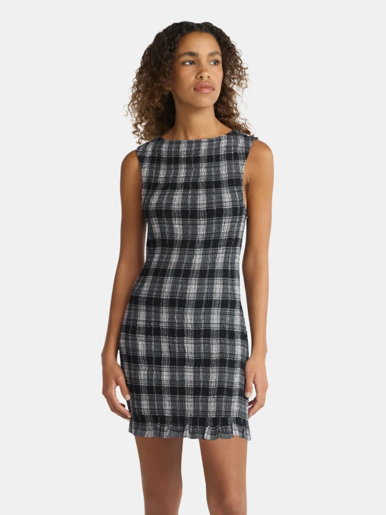 No Boundaries Sleeveless Smocked Mini Dress, Women's