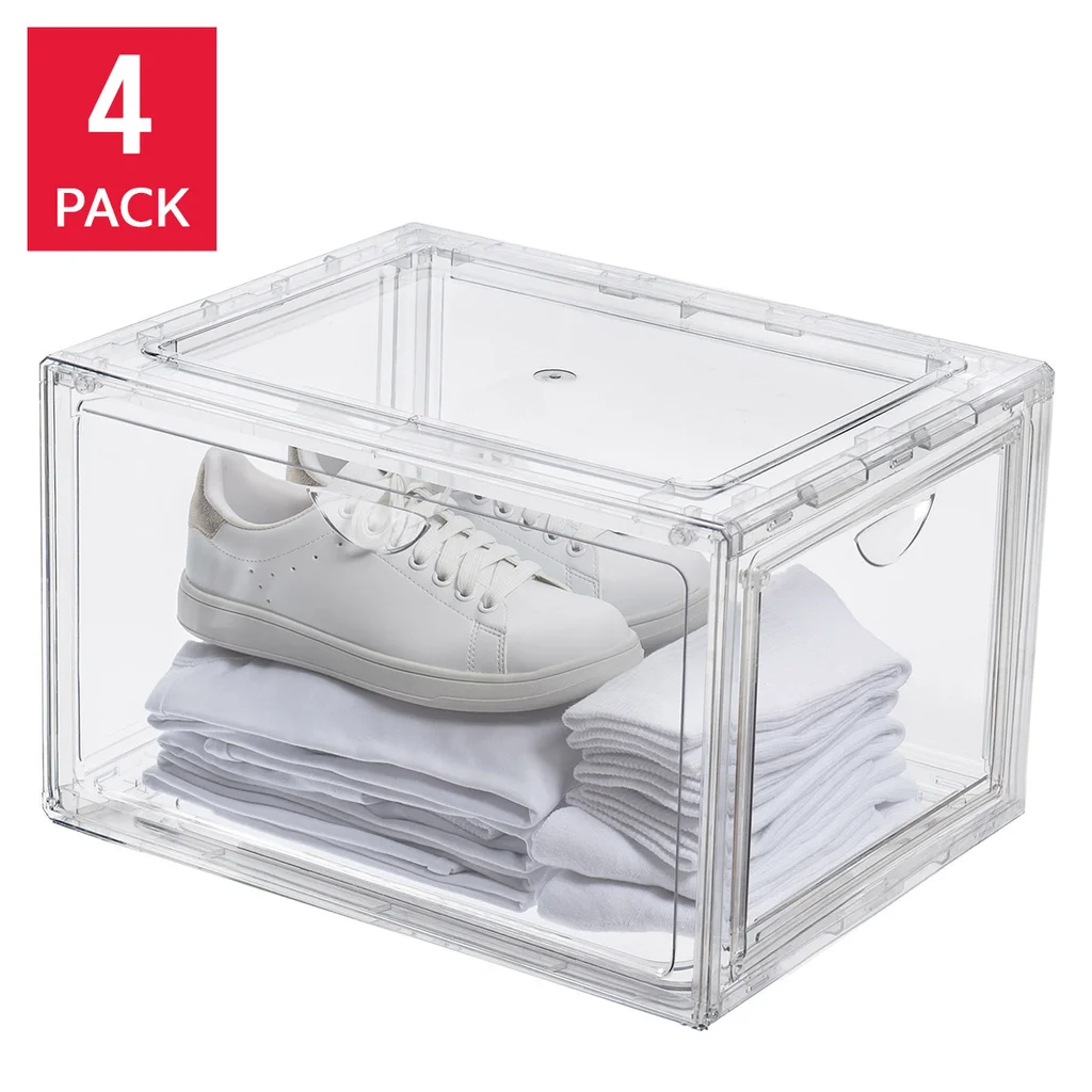 Stackable Shoe Boxes (4-Pack)