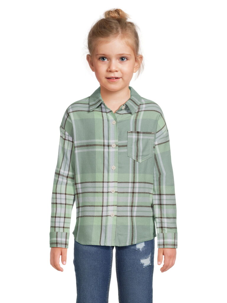 flannel top- girls