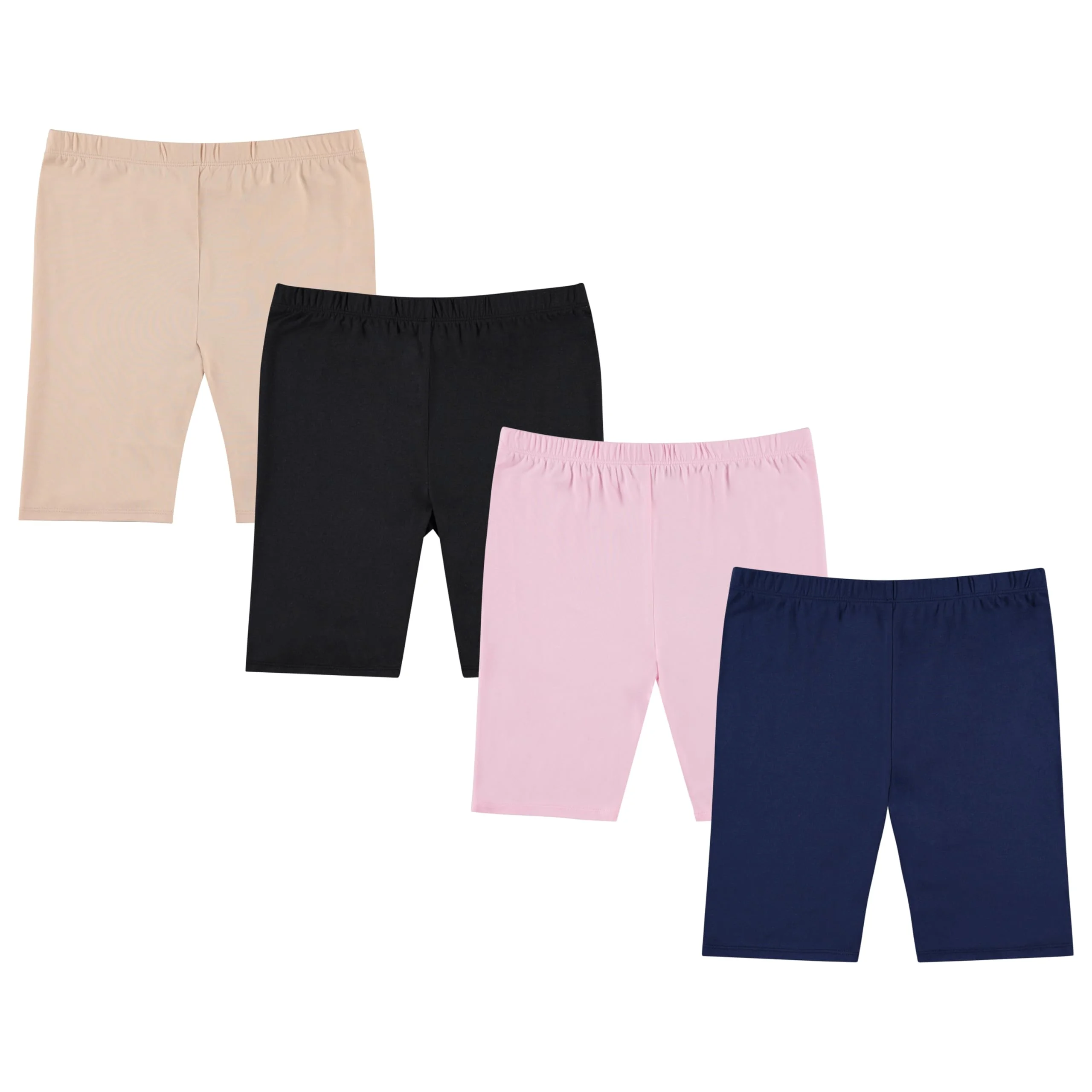 Balance Collection Girls' Athletic Shorts with Bike Shorts Liner, Sizes 7-16