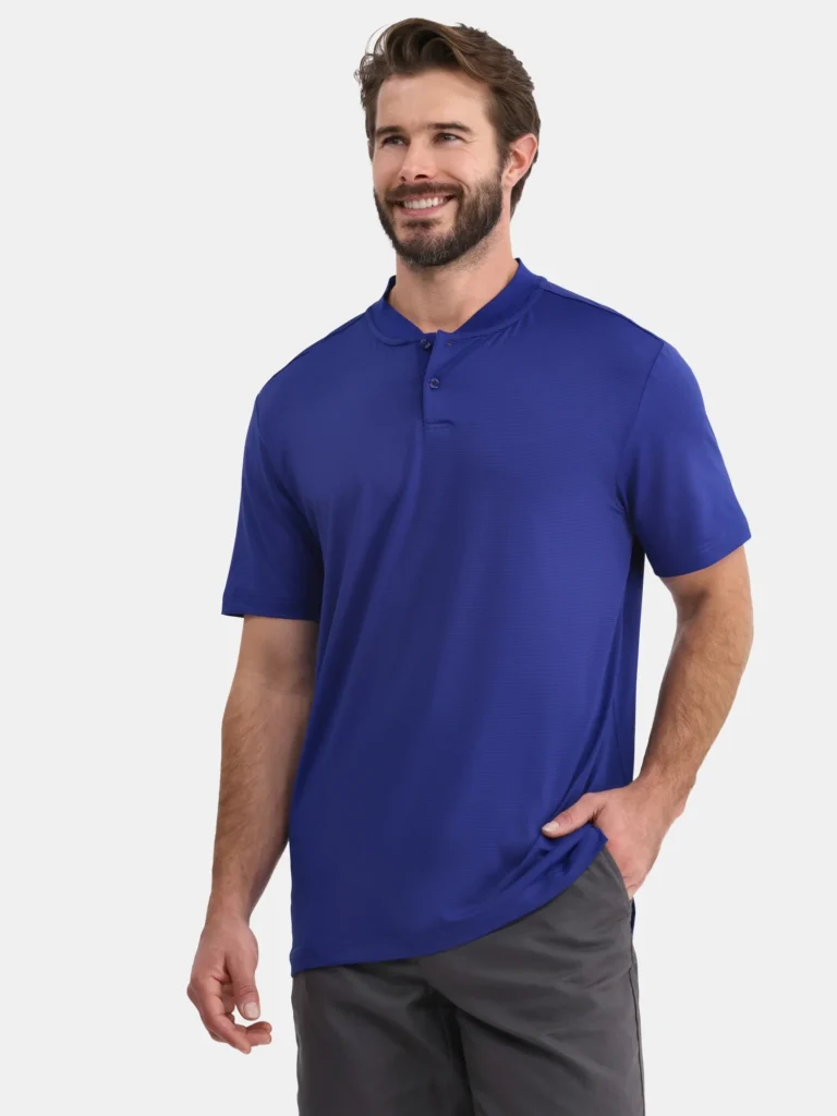 Birdie Bound Men's and Big Men's Henley Golf Shirt, Sizes XS-5XL