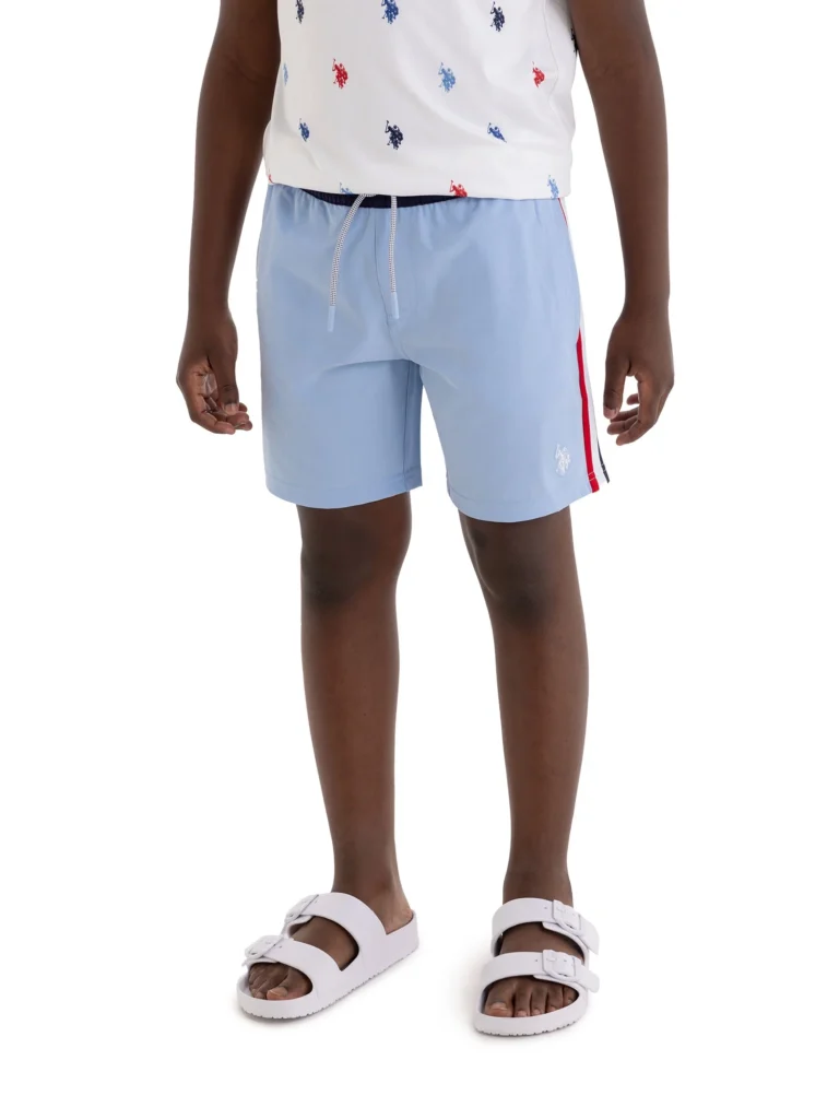 U.S. Polo Assn. Boys Side Tape Swim Short, Sizes 4-18