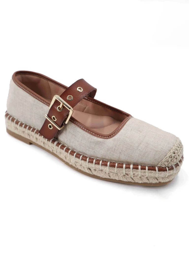 Time and Tru Women's Strappy Mary Jane Flats with Statement Buckles