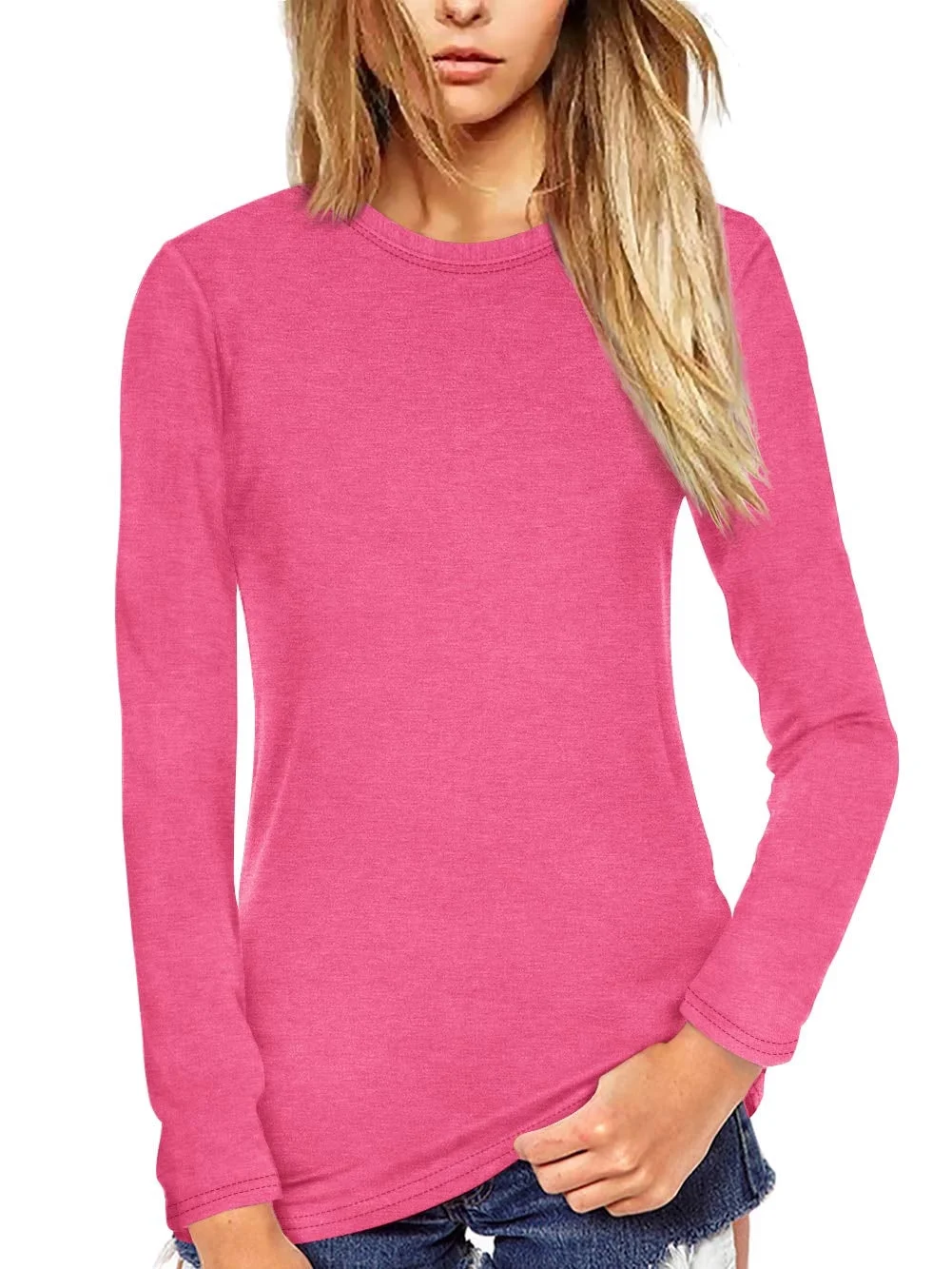 Long sleeves Tee pink colour