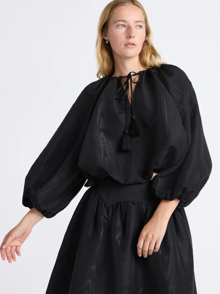 Free Assembly Women's and Women's Plus Bubble Hem Top with ¾-Length Sleeves, Sizes XS-4X