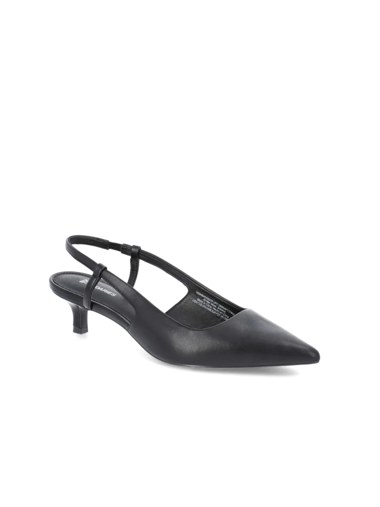 No Boundaries Faux Leather Slingback Kitten Heels, Women's