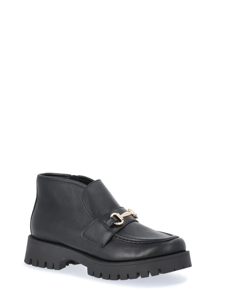 Madden NYC Women's Faux Suede Lug Sole Loafer Booties